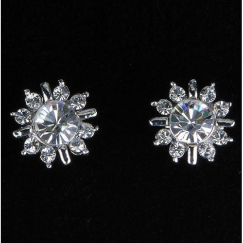 Серьги Ледяной Цветок