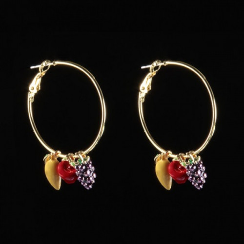 Серьги Виноград и Манго