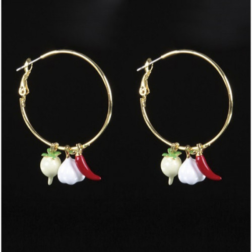 Серьги Чеснок и Перец