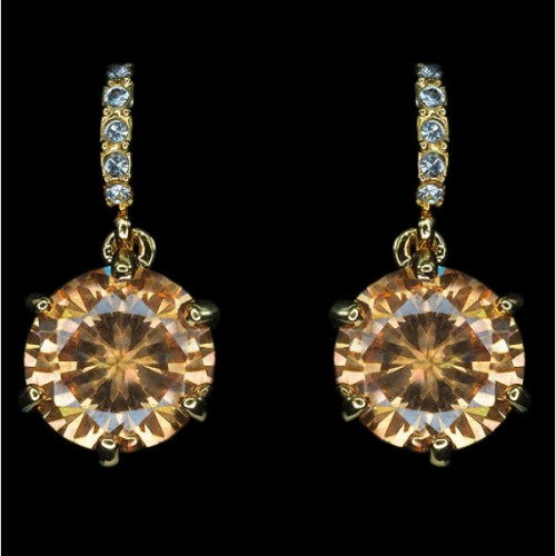 Серьги Путеводная Звезда Желтая