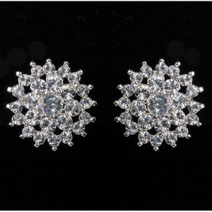 Серьги Снежинка