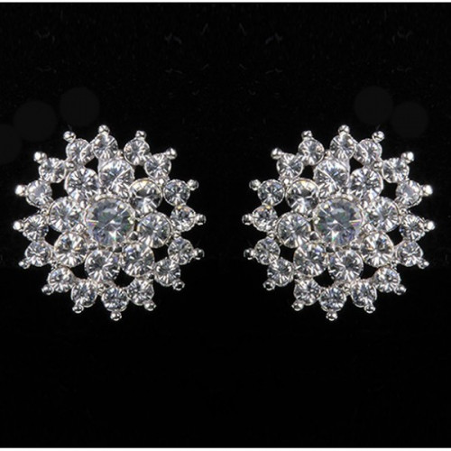 Серьги Снежинка