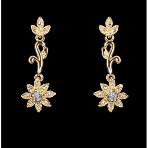 Серьги Утренняя роса в золоте