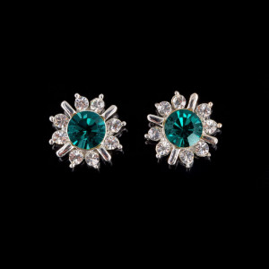 Серьги Весна в родии