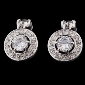 Серьги Королева в родии