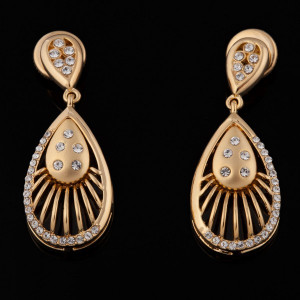 Серьги Золотая Лира