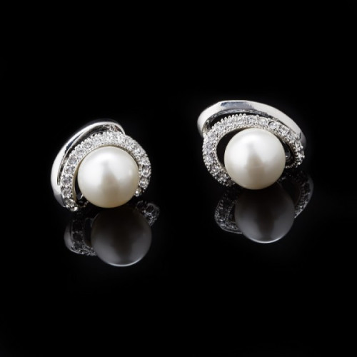 Серьги Суматра в родии