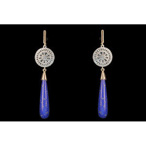 Серьги Леди Блю