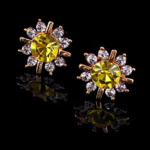 Серьги Осень в золоте