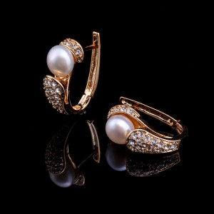 Серьги Золотая Жемчужина