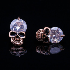 Серьги Флинт белый камень