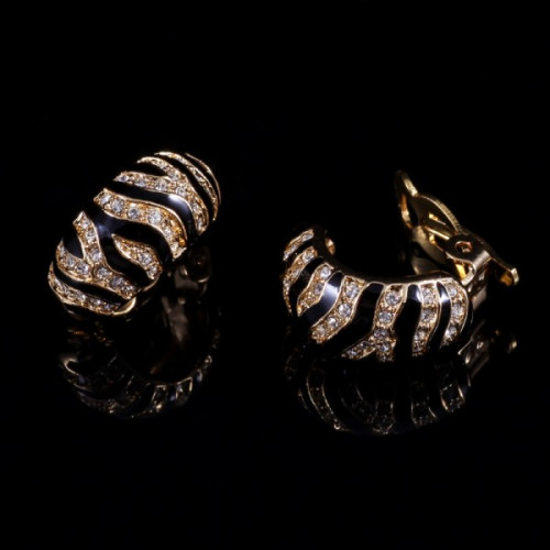 Серьги Золотой Тигр