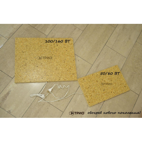 ТРИО Деревяная подставка обогреватель из ОСБ 62х50см 160Вт до 50°С