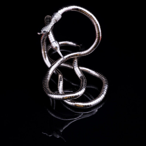 Подвеска плетёная Змейка Нифертити, диаметр 8мм