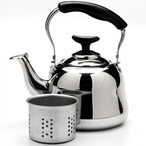 Чайник-заварник  металлический со свистком 1л. Mayer&Boch MB-23511