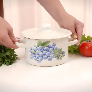 Набір емальованого посуду БонАпетіт Лохина Кастрюлі (2л + 4,5л) 